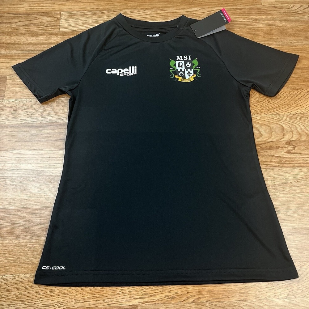 Capelli Sport Women's Jersey Shirt Black Short Sleeve Size Small NEW